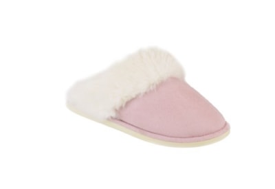 Ks Brands Ladies Super Fluffy Mules Pale Pink (FT2321)