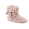 Ks Brands Ladies Super Plush Textured Bootee Pink (FT2363PK)