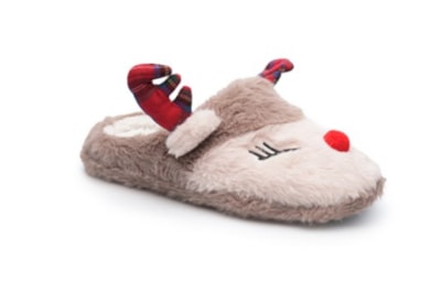 Ks Brands Ladies Novelty Reindeer Slipper Brown (FT2538)