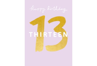 Ling Design Happy 13th Female Birthday Card (GHB411)