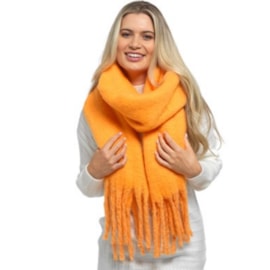 Ladies Chunky Plain Scarf Yellow (GL1011)