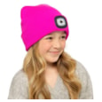 rjm Kids Hot Pink Led Hat 6-9 & 10-13 Years (GL1061)