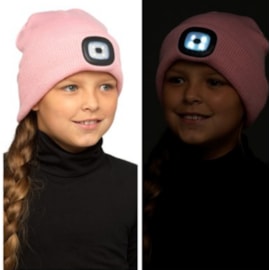 rjm Kids Pink Led Hat 6-9 & 10-13 Years (GL1077)