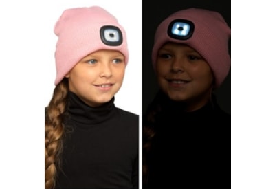 rjm Kids Pink Led Hat 6-9 & 10-13 Years (GL1077)