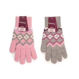 rjm Ladies Fairisle Wool Mix Gloves (GL1163)