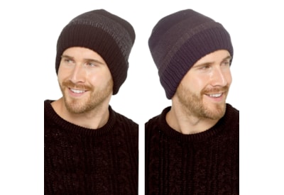 Mens Knitted Hat w Fleece Lining (GL1178)