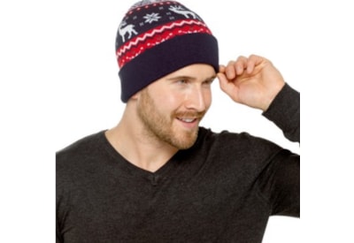 Adult Knitted Christmas Beanie Hat (GL1198)