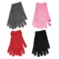 Rjm Ladies Textured Touch Screen Gloves (GL537B)