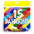 Globos Balloons Asst Colours 15s (GLO15)