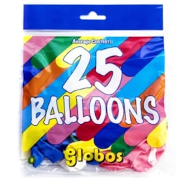 Globos Balloons Asst 25s (GLO25)