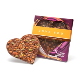 Gnaw Chocolate Heart Rather Nutty 220g (GN0283)