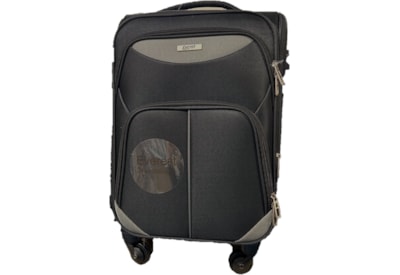 Everest 4w Suitcase Black/grey 20" (EV-448-BLK/GRY20")