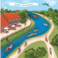 Ling A Day On The River Birthday Card (HH0414)