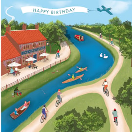 Ling A Day On The River Birthday Card (HH0414)