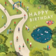 Ling Join The Race Birthday Card (HH0415)