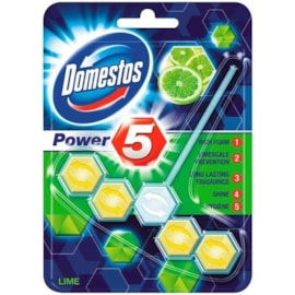 Domestos Power 5 Toilet Block Lime 55g (HODOM086)