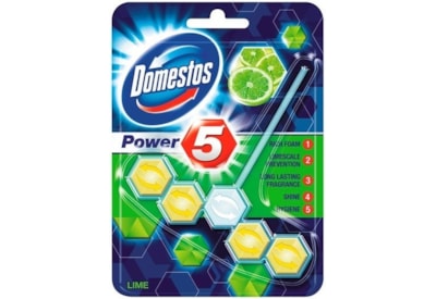 Domestos Power 5 Toilet Block Lime 55g (HODOM086)