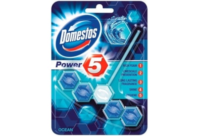 Domestos Power 5 Toilet Block Ocean 55g (HODOM042)