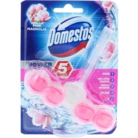 Domestos Power 5 Toilet Block Magnolia 55g (HODOM088)