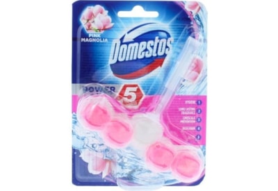 Domestos Power 5 Toilet Block Magnolia 55g (HODOM088)