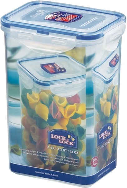 LocknLock: Container Rectangular with 3 Insets 1.0 l (HPL817C-B)