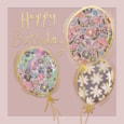 Ling Pretty Balloons Birthday Card (II1393)