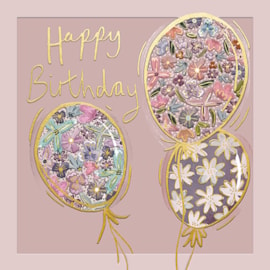 Ling Pretty Balloons Birthday Card (II1393)