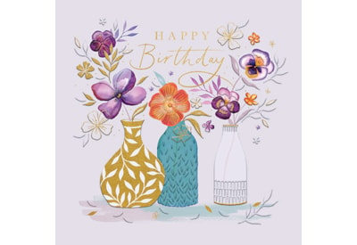 Ling Triple Blooms Birthday Card (IJ0210)