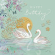 Ling Graceful Swans Birthday Card (IJ0212)