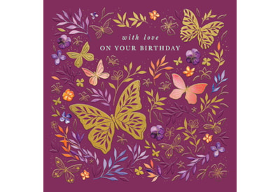 Ling Butterfly Duo Birthday Card (IJ0213)