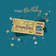 Ling Golden Ticket Birthday Card (IJ0216)