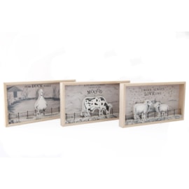 Sifcon Wooden Farm 3d Plaque 34x18 (KG0966)