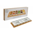 Sifcon Tapas Set With Bamboo Tray 8pc (KG3323)