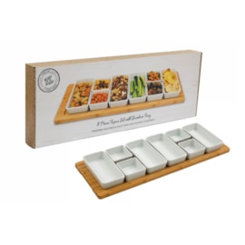 Sifcon Tapas Set With Bamboo Tray 8pc (KG3323)