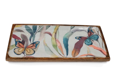 Sifcon Butterfly Enamel Tray 40x19 (KG3479)