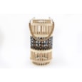 Natural/blk/bamboo Lantern 39cm (LA0304)