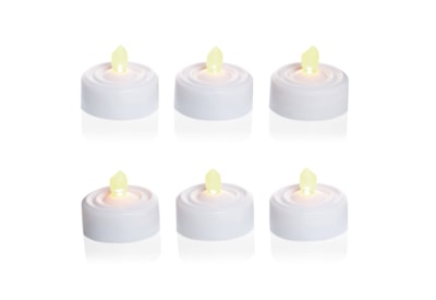 Premier 6 Pce Flickering Candle White 6s (LB071206)