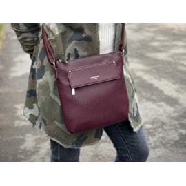 David Jones Pu X/body Bag Bordeaux (NV6911-3_BORDEAUX)