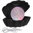 Lesser & Pavey Sea Shell Glitter Lamp Black (LP49422)