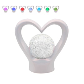 Lesser & Pavey Heart Lamp Glitter Pearlescent (LP73165)