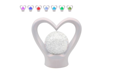 Lesser & Pavey Heart Lamp Glitter Pearlescent (LP73165)