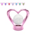 Lesser & Pavey Heart Lamp Metallic Pink (LP73166)