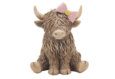 Lesser & Pavey Highland Cow Pink Bow (LP73652)