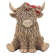 Lesser & Pavey Highland Cow Tartan Bow (LP73654)