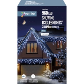 Premier 960 Led Snowing Icicles W/timer  White (LV162186W)