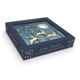 Ling Design Leaping Through The Snow Luxury Cards 5's (LXLR0001)