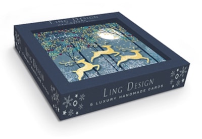 Ling Design Leaping Through The Snow Luxury Cards 5's (LXLR0001)