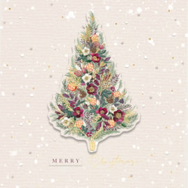 Ling Design Christmas Tree Luxury Cards 5's (LXLR0004)