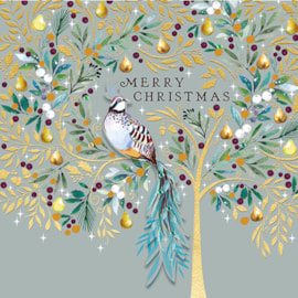 Ling Design Partridge In A Pear Tree  Luxury Cards 5's (LXLR0005)