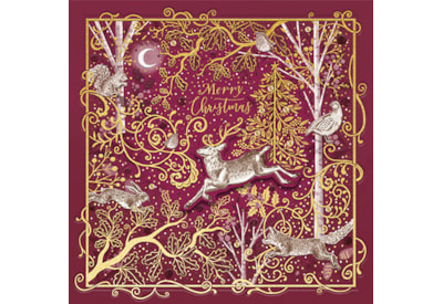 Ling Design Ornate Woodland Luxury Cards 5's (LXLR0007)